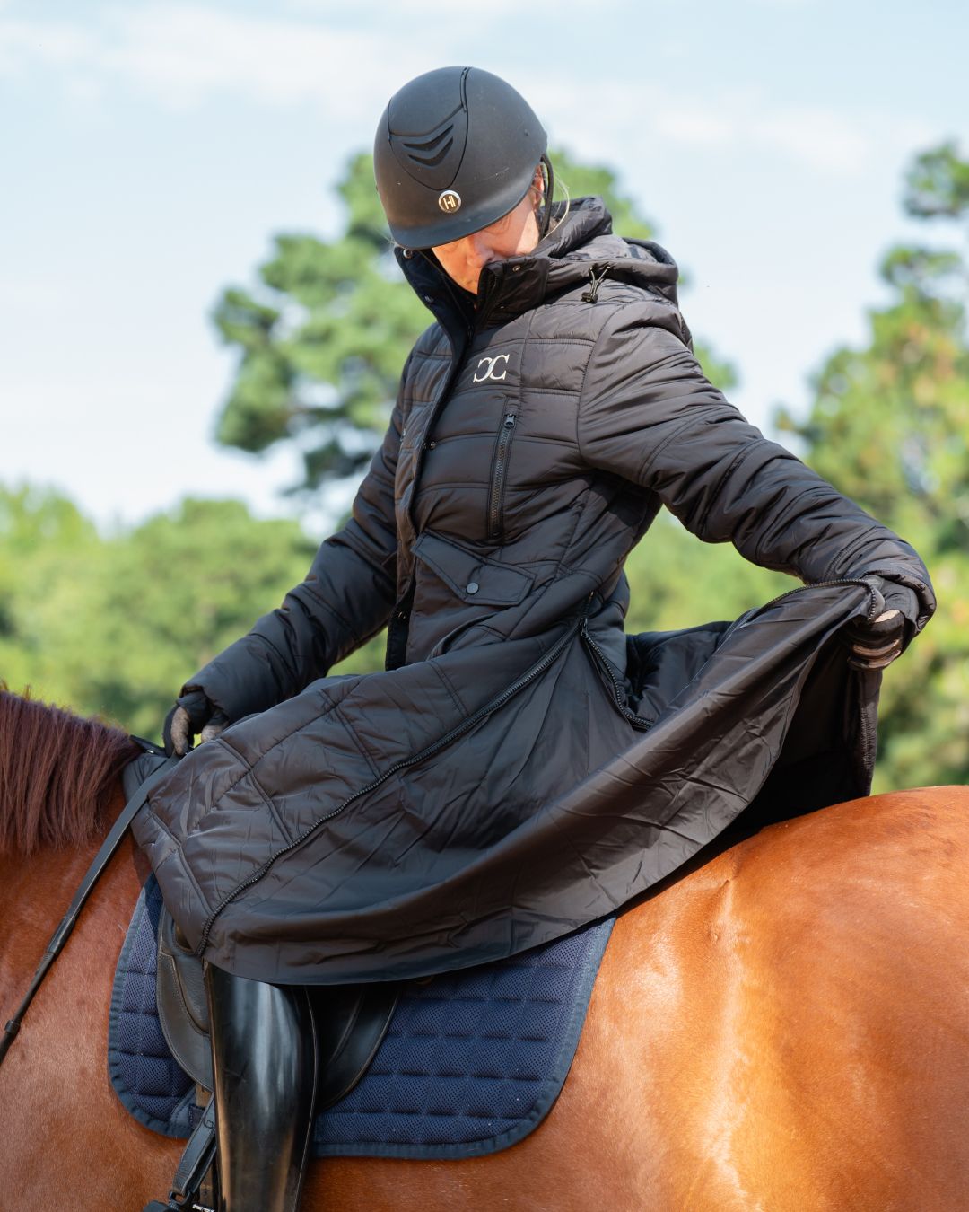 Arctic Long Puffy Riding Coat