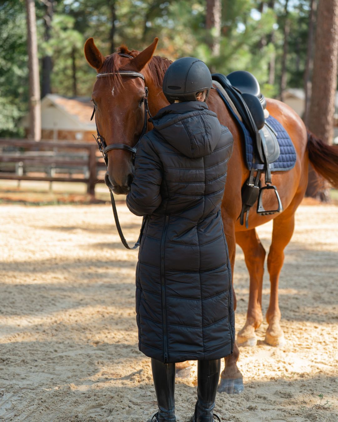 Arctic Long Puffy Riding Coat