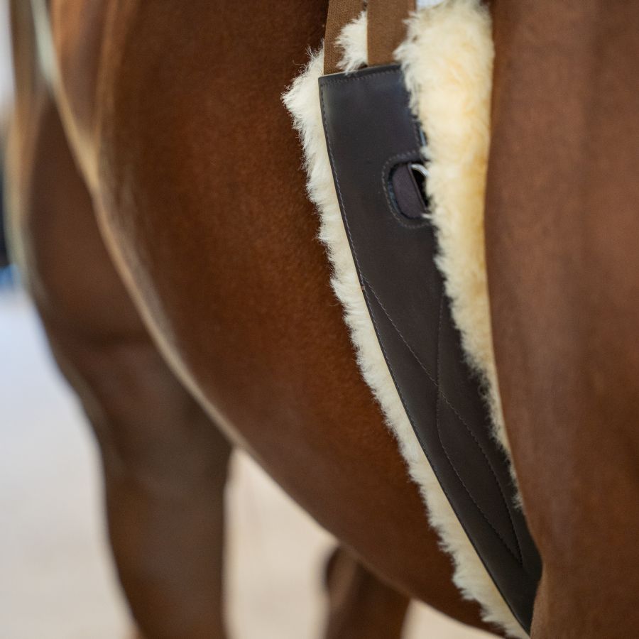 **NEW 3 PADS** Removable Genuine Sheepskin Pads for Long Comfort Girth