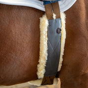 **NEW 3 PADS** Removable Genuine Sheepskin Pads for Long Comfort Girth