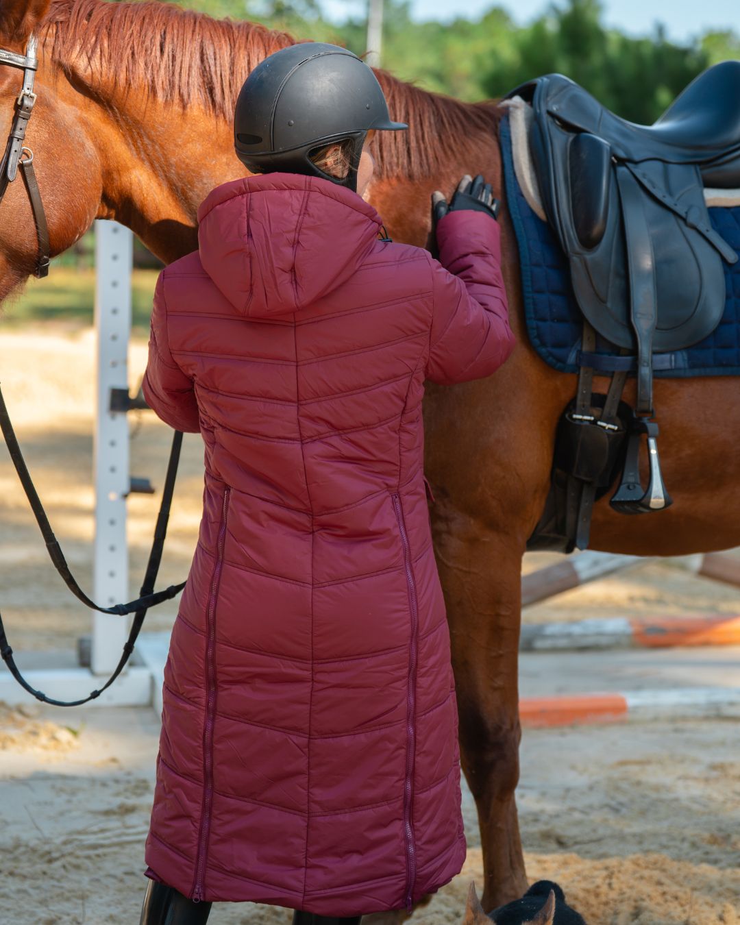 Arctic Long Puffy Riding Coat