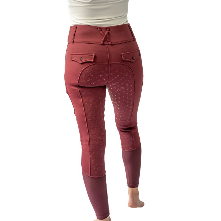 Ultra Warm Arctic Winter Tights in Winter Burgundy