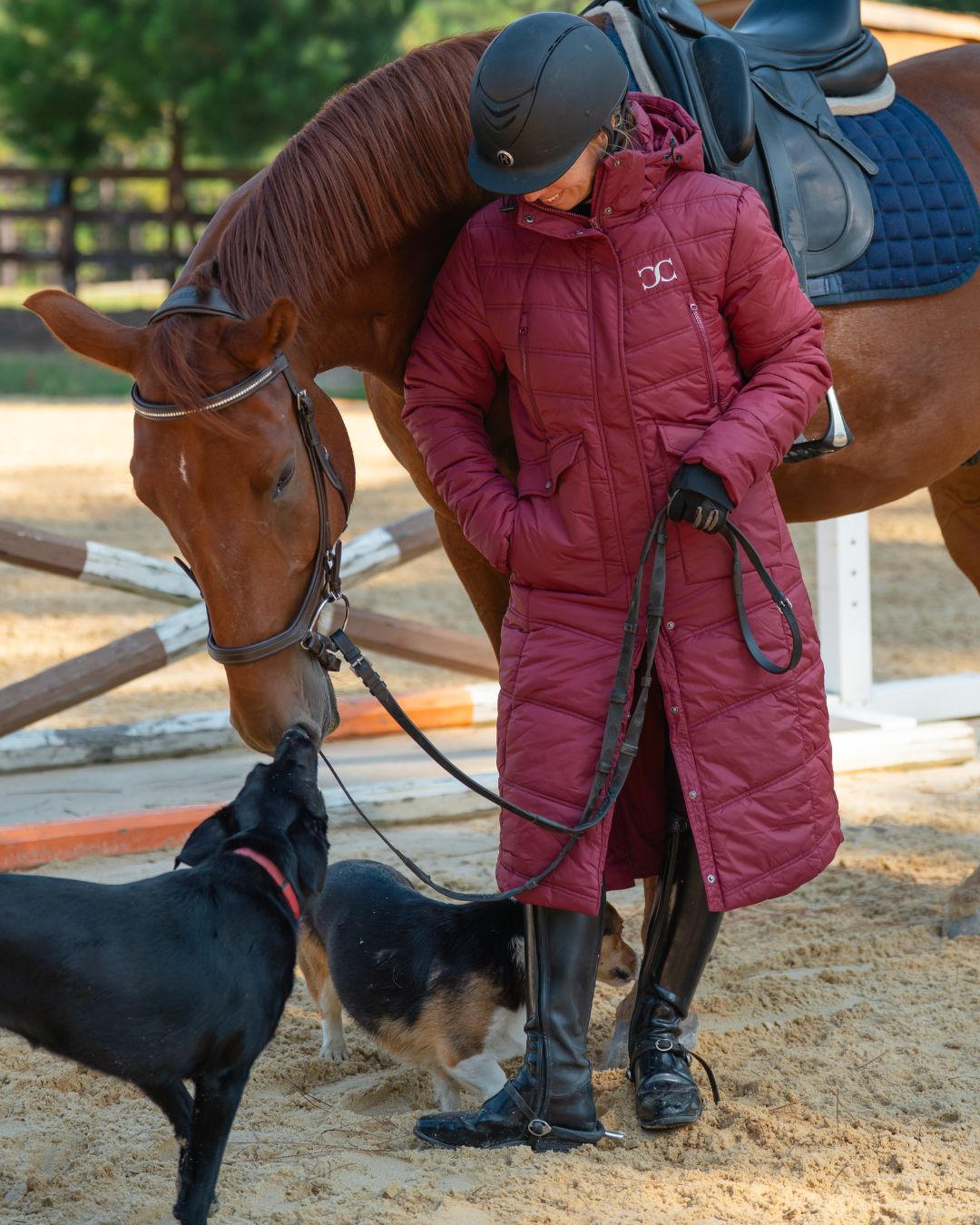 Arctic Long Puffy Riding Coat