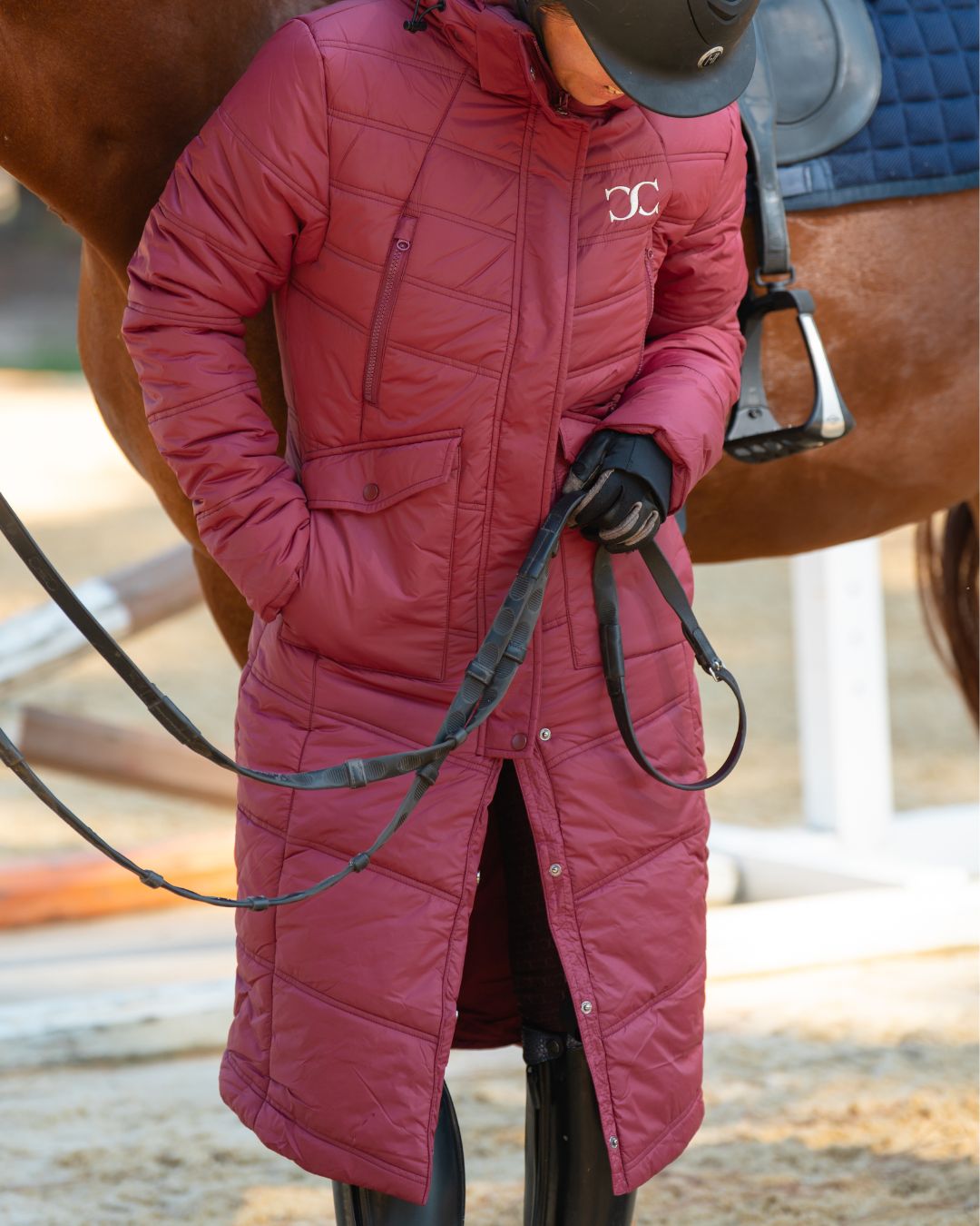 Arctic Long Puffy Riding Coat