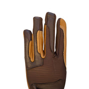 Oil-Tac Copper Tech™️ Leather Premium Riding Glove in Brown