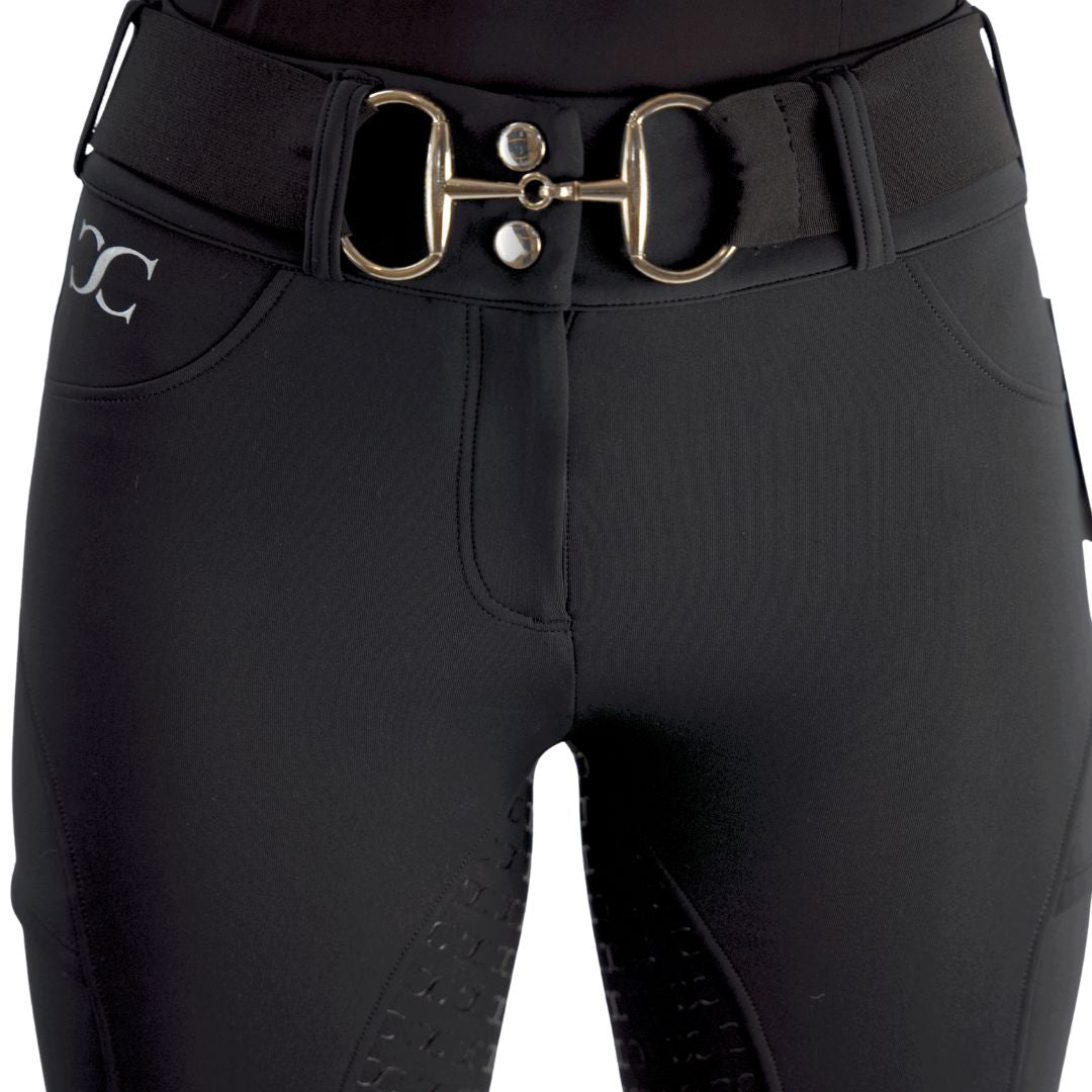 Black Mid-Weight Winter Full Seat Breeches