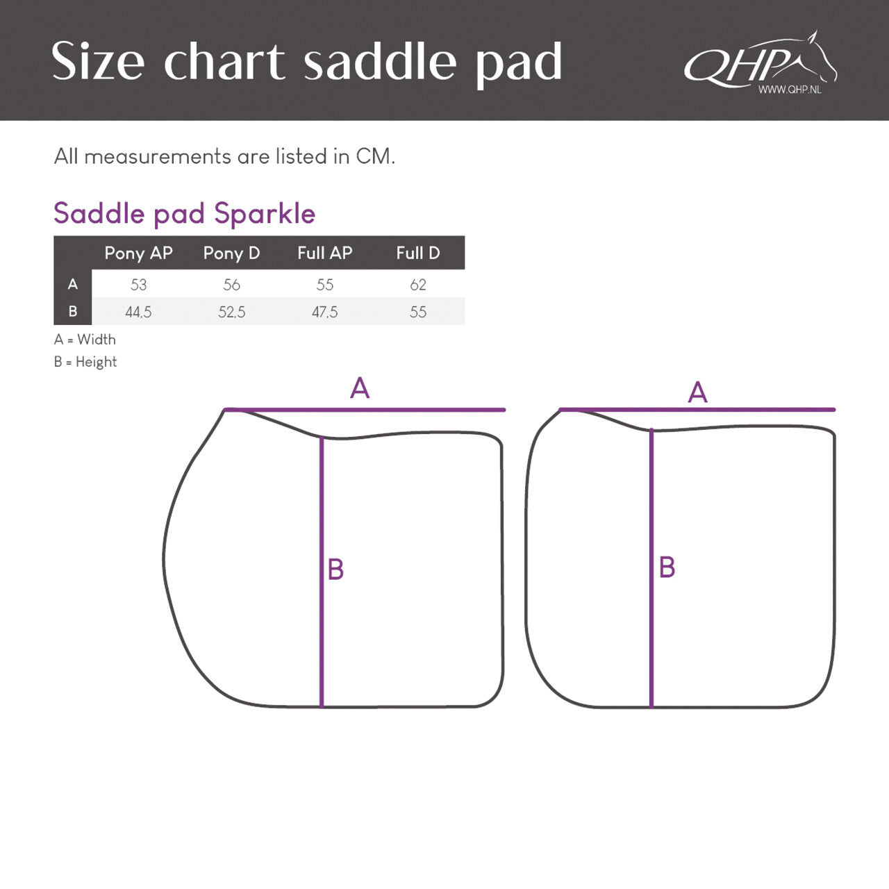 Sparkle Dressage Saddle Pad by QHP