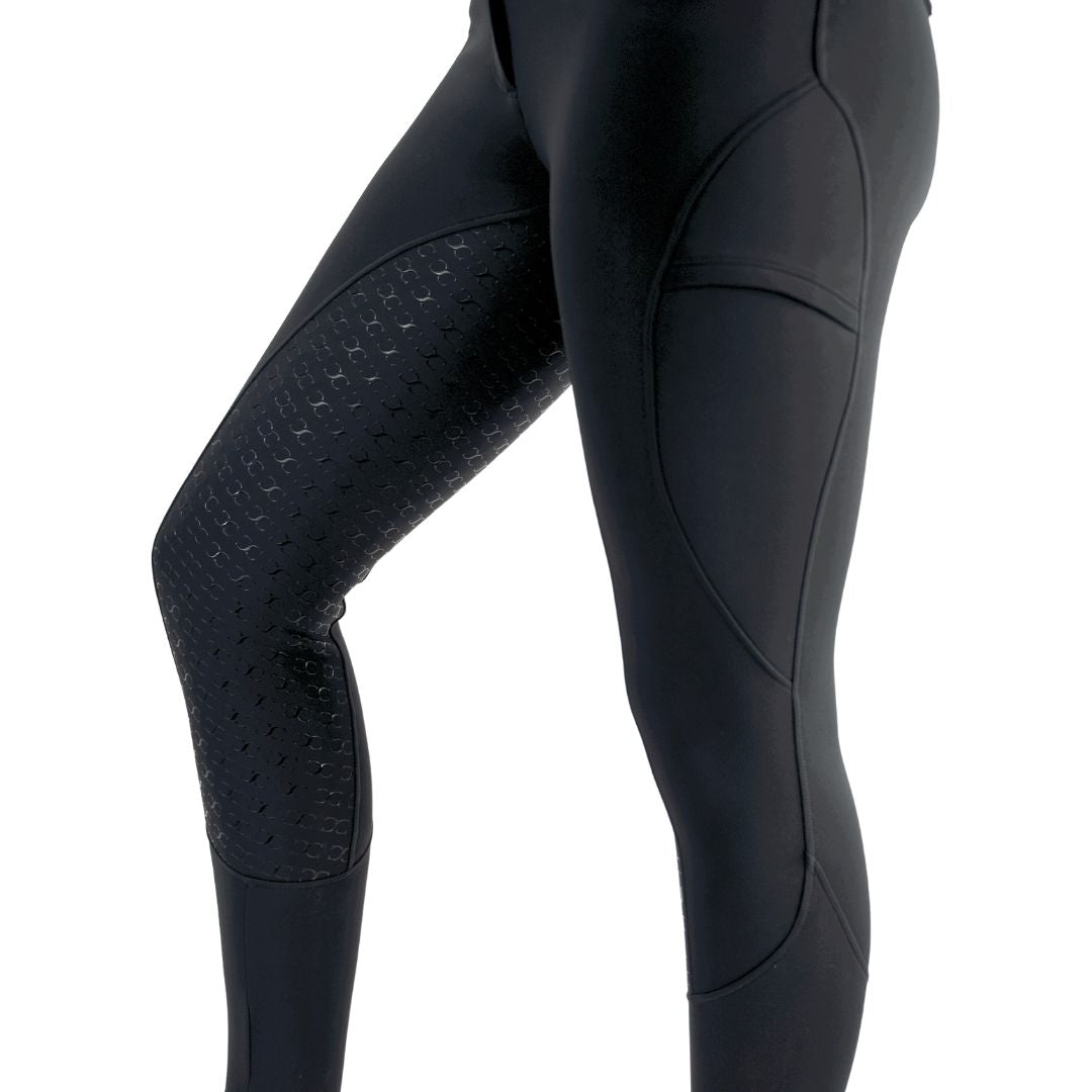 Black Mid-Weight Winter Full Seat Breeches