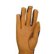 Oil-Tac Copper Tech™️ Leather Premium Riding Glove in Brown