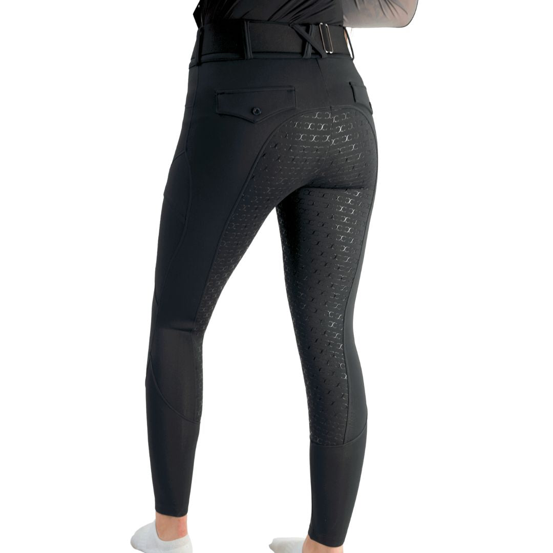 Black Mid-Weight Winter Full Seat Breeches