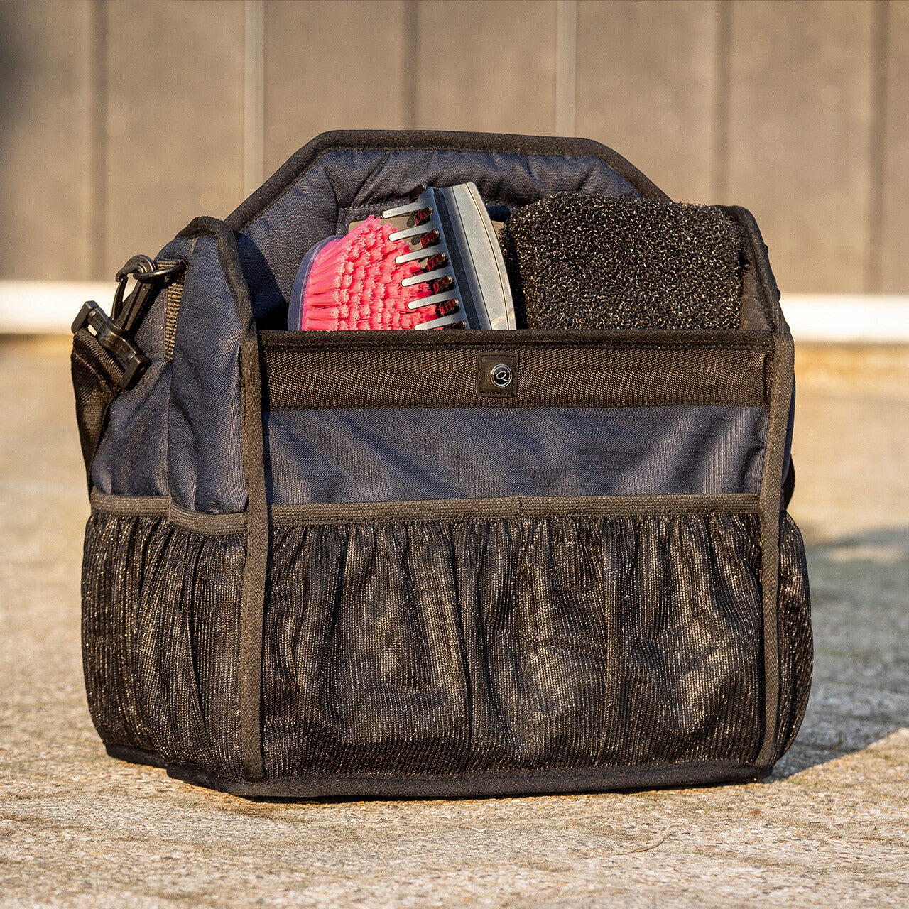 Mesh Grooming Bag in Navy