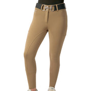 Beige Mid-Weight Winter Full Seat Breeches with Free Bit Belt
