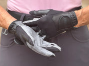 Oil-Tac Copper Tech™️ Leather Premium Riding Glove in Black