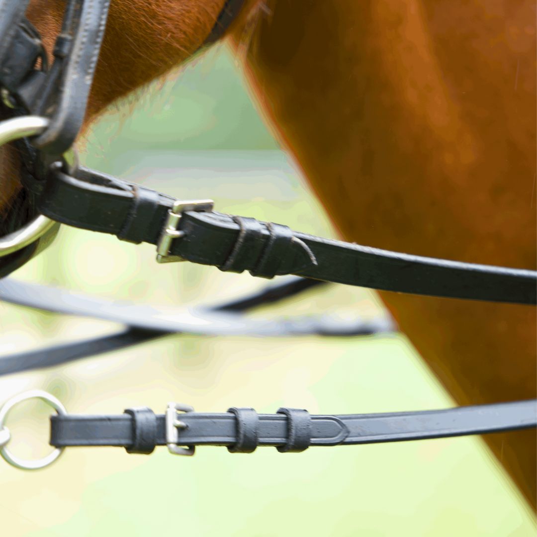 Sure Grip Rubber CURB Reins with 4" Rein Stops