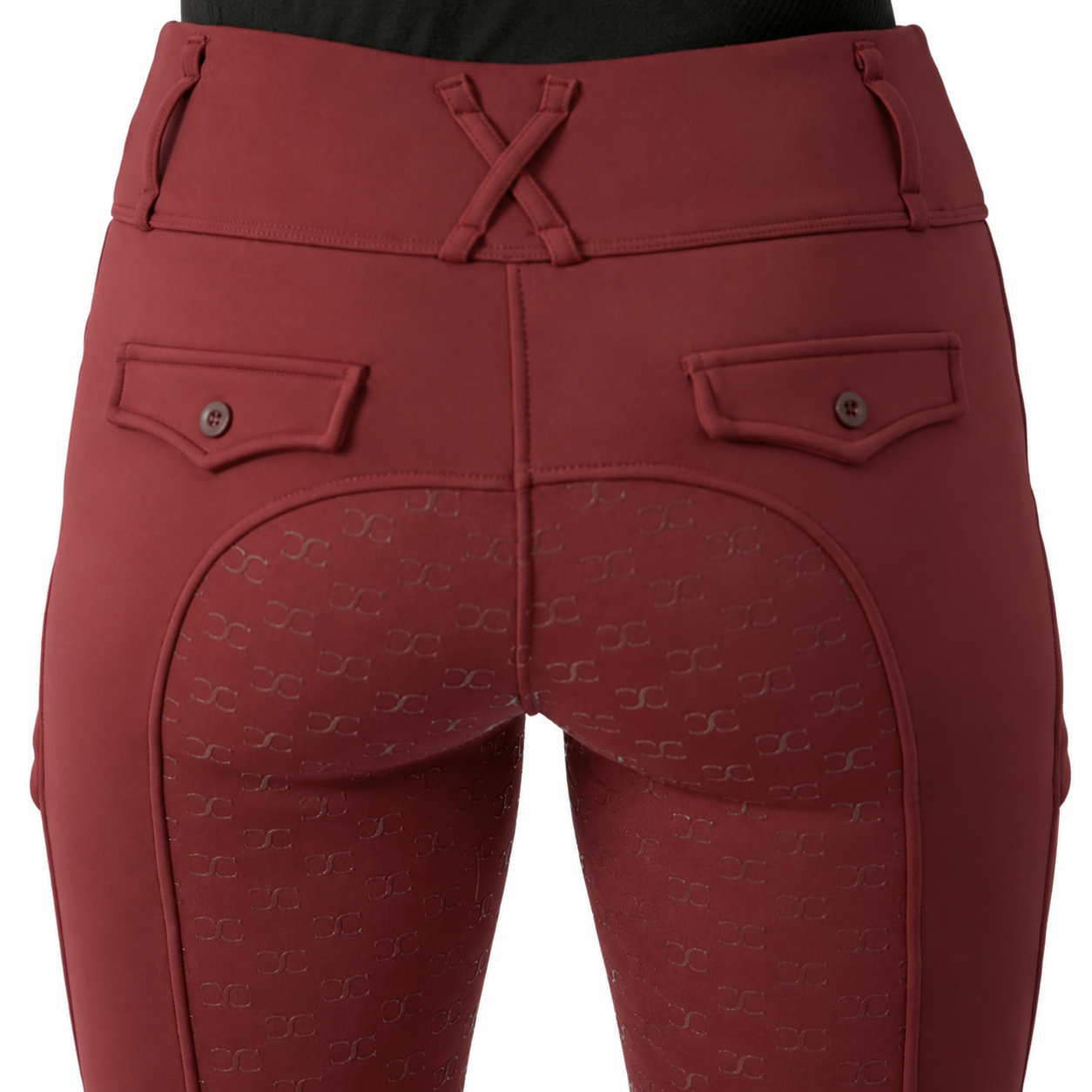 Ultra Warm Arctic Winter Tights in Winter Burgundy with Free Bit Belt