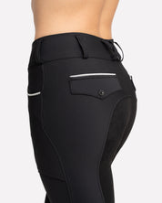 Black Breeches with Suede Seat