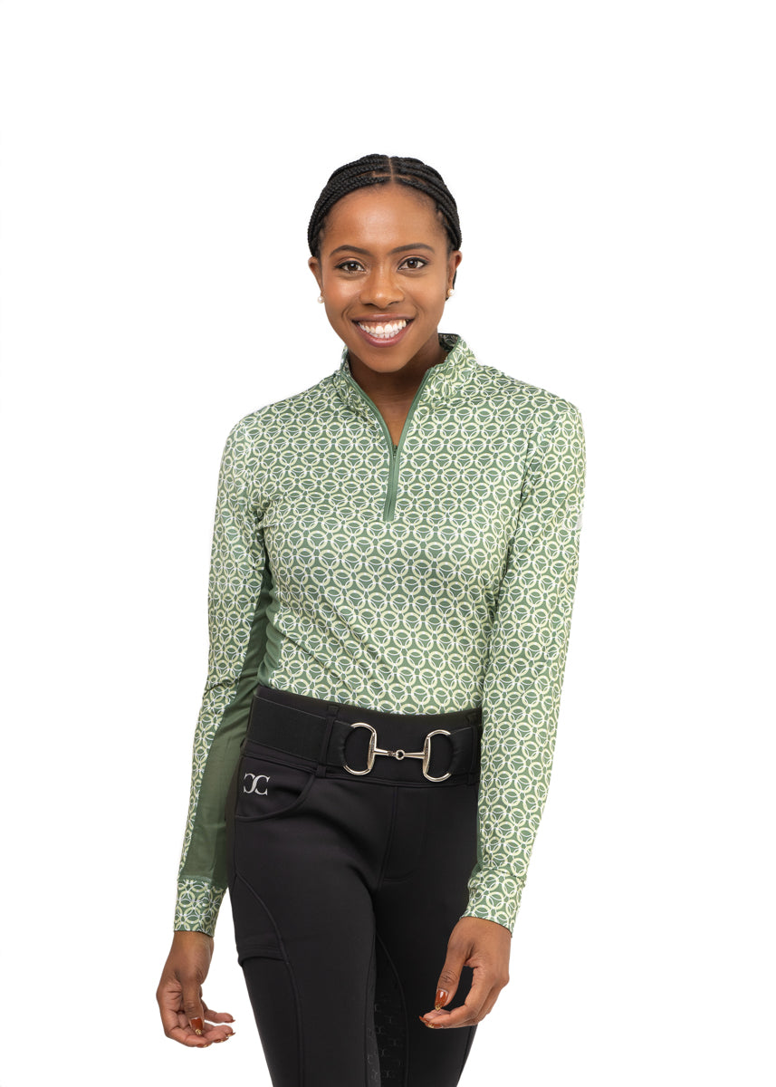 Cool and Comfortable Technical Riding Shirt in Green