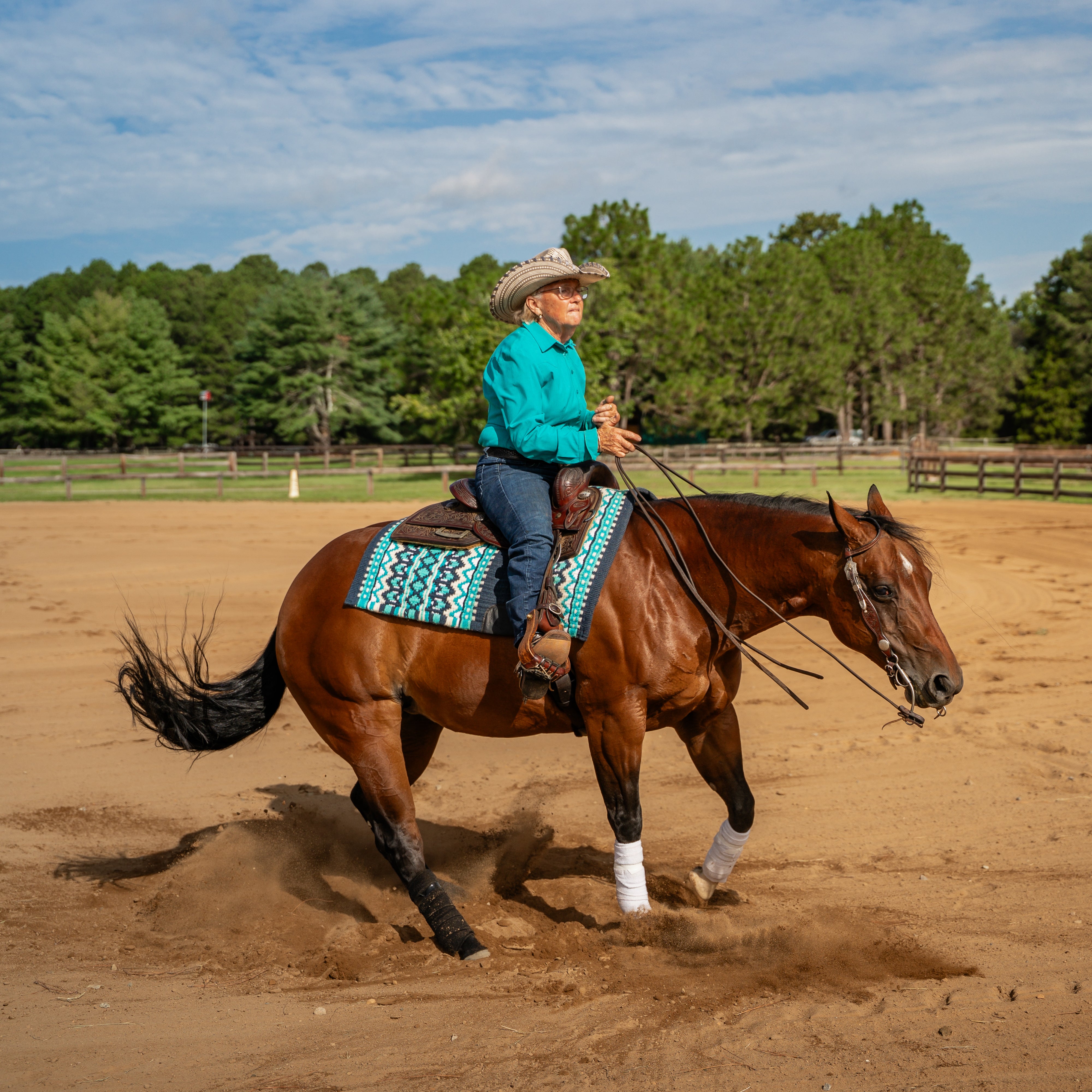 Pressure Relief Western Cinch with Fleece Pads