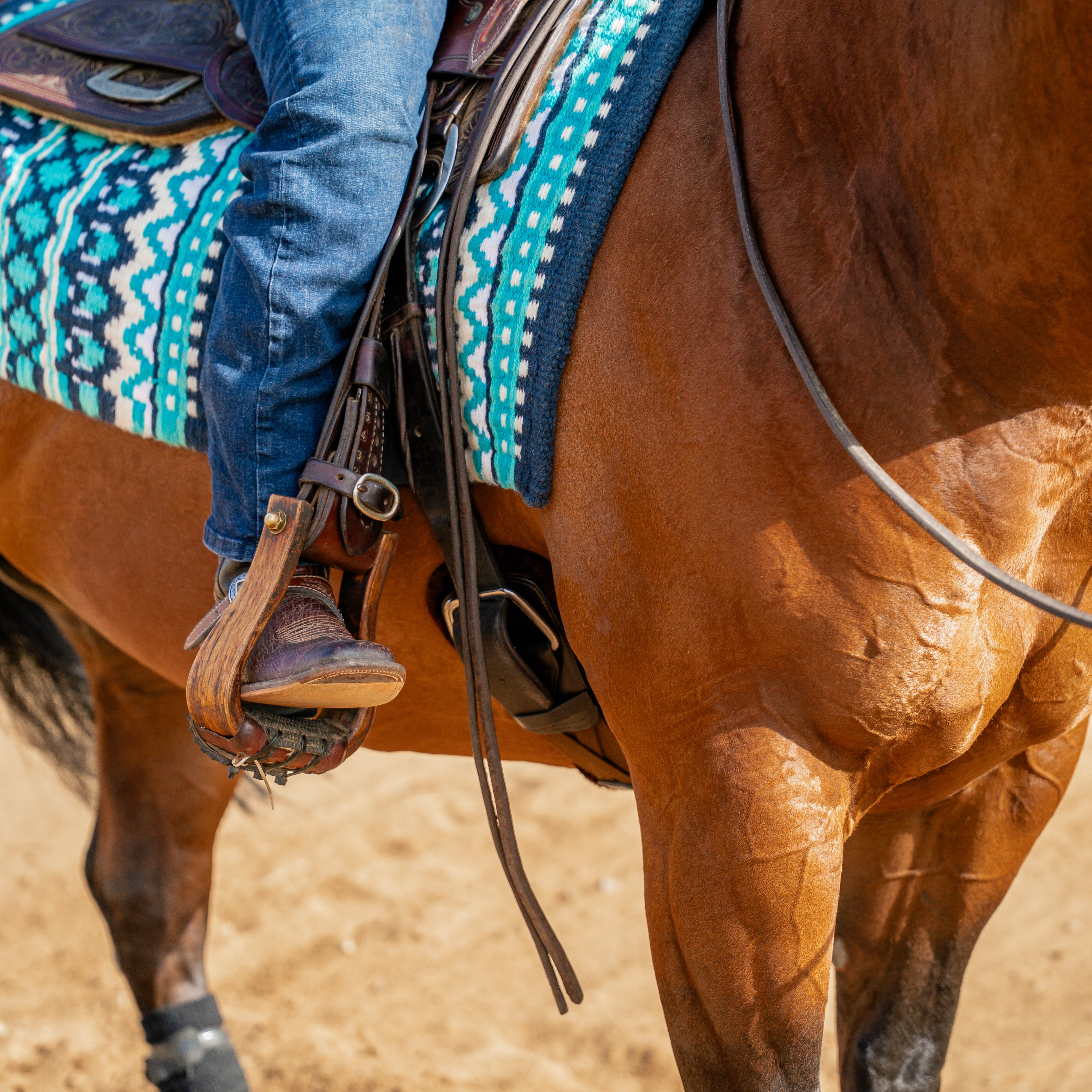 Pressure Relief Western Cinch with Fleece Pads