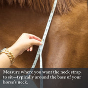 Measuring where you want the Double Neck Strap to sit