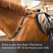 Brown Correct Connect Double Neck Strap Showing The 48 Inch Size.