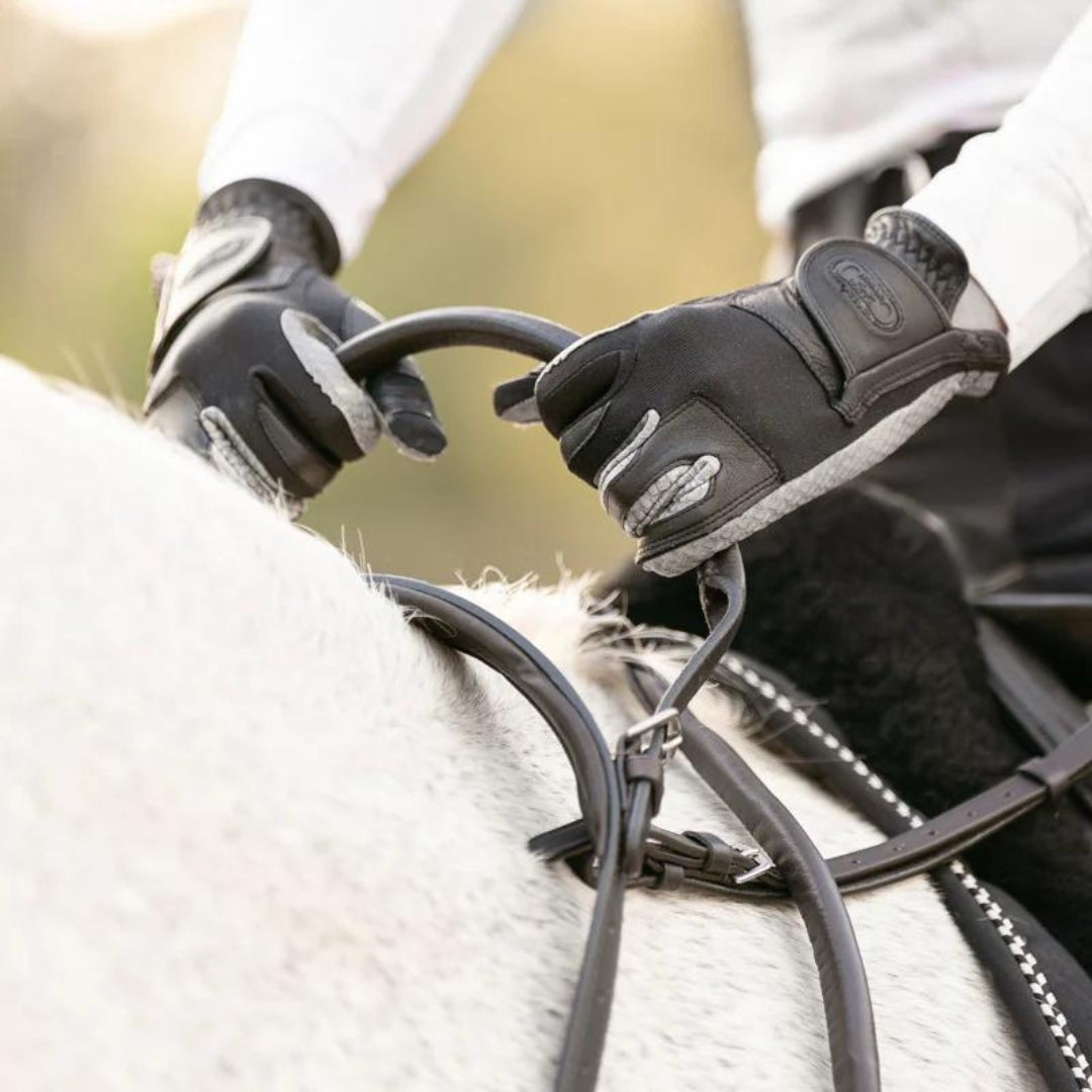 Black Correct Connect Double Neck Strap with the Extra Long Add On Strap.