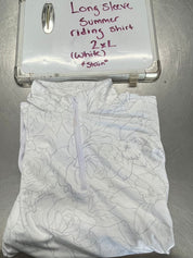 CLEARANCE 2XL White Summer Riding Shirt