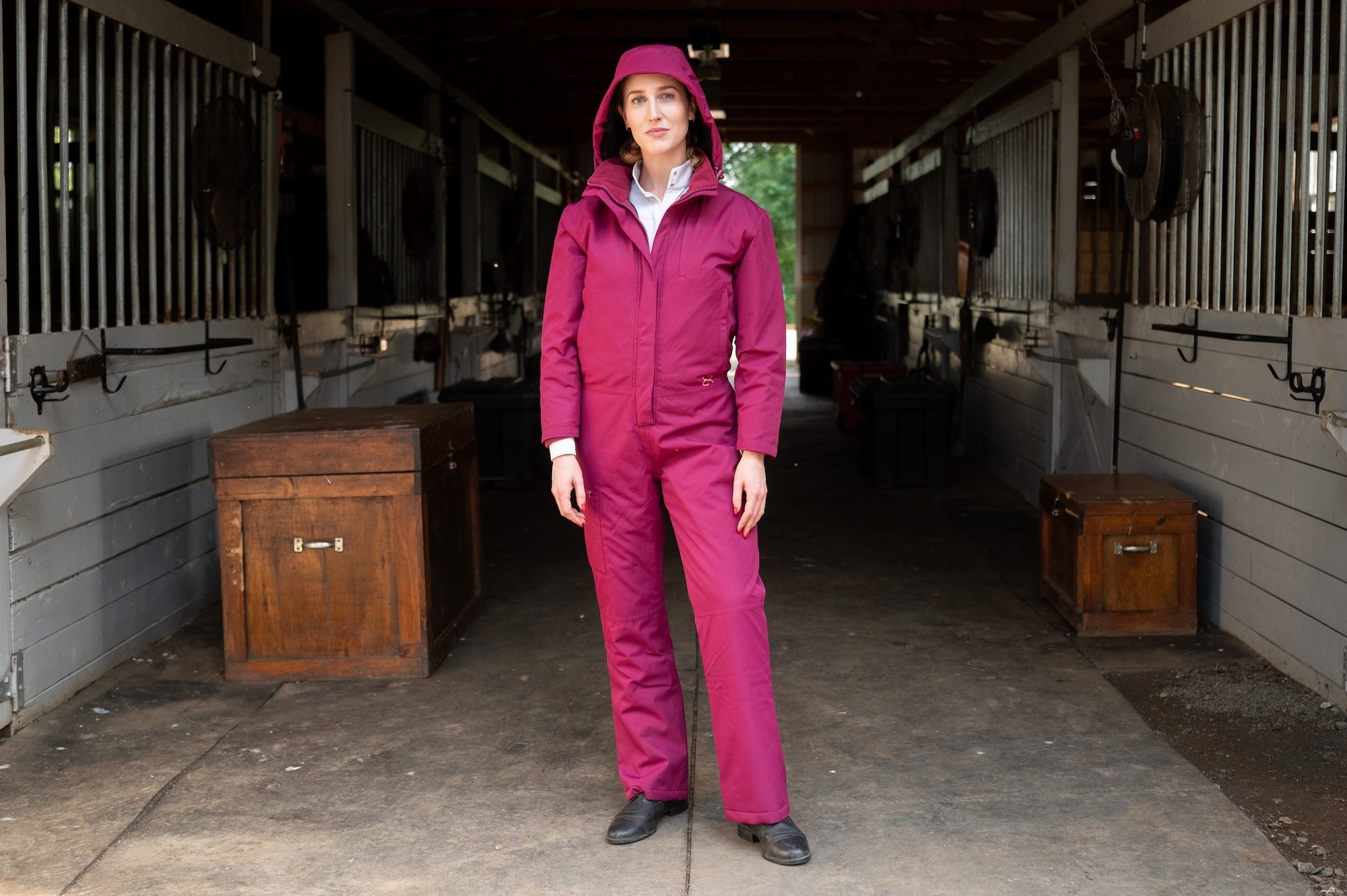 Winter Insulated Jumpsuit PRO - Raspberry