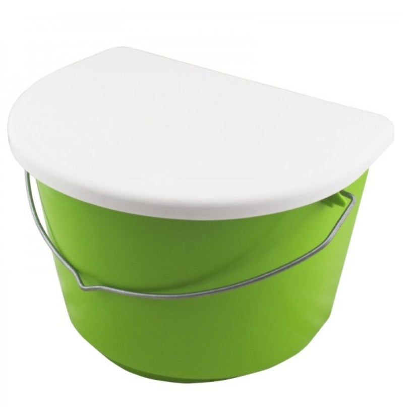 Hanging Feed Trough with LId 3 Gallons