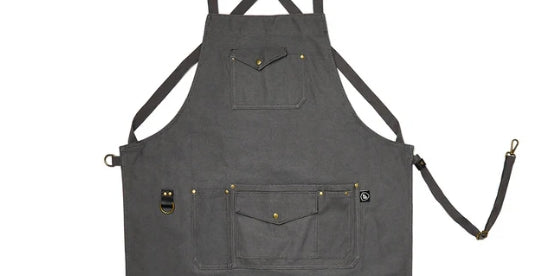 Farmers Defense Canvas Workhorse Apron in Dark Grey