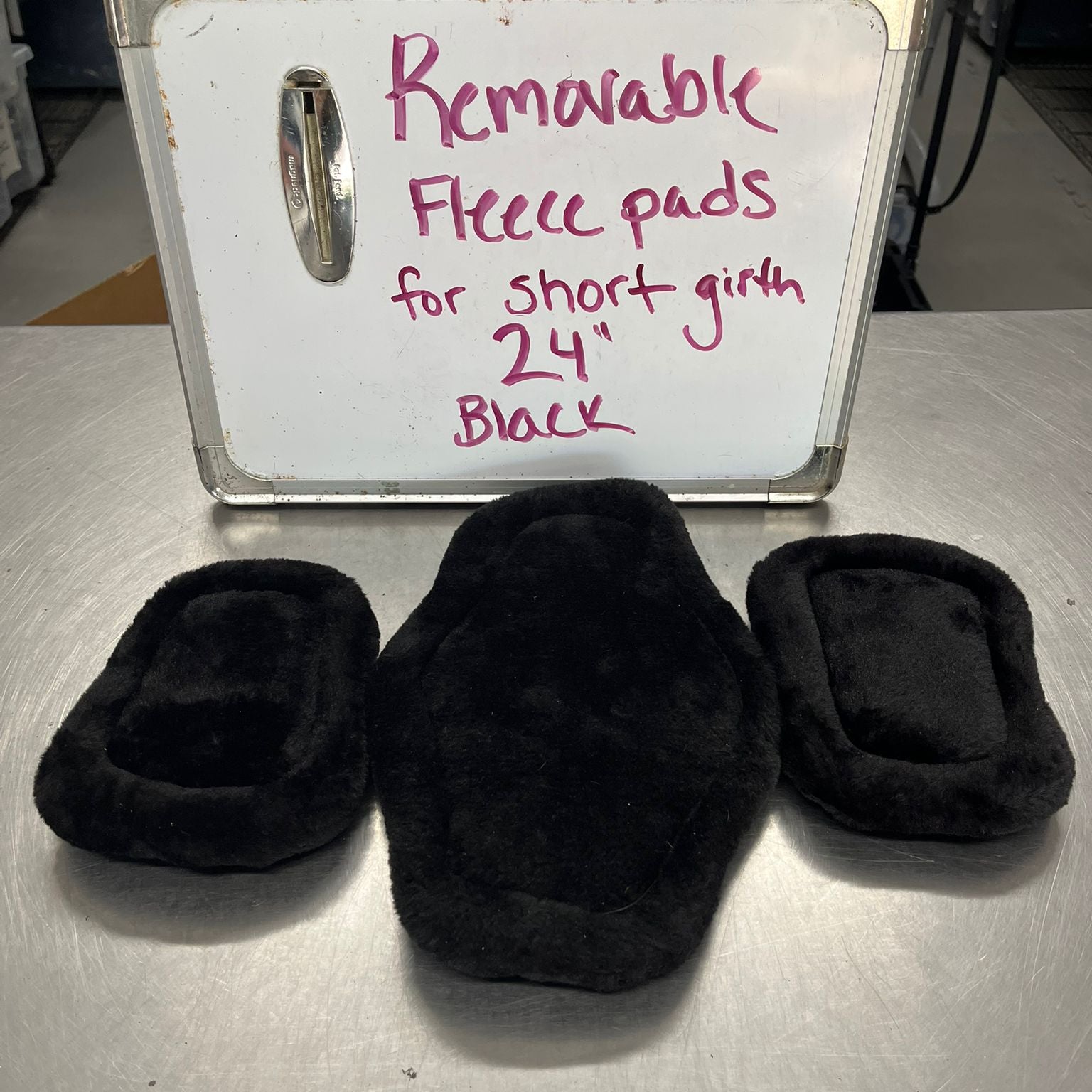 CLEARANCE Black Fleece Pads for 24" Short Comfort Connect Girth