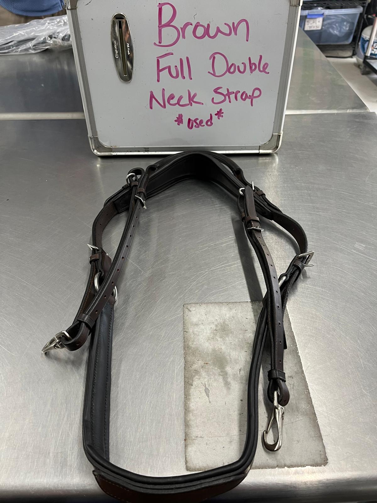 CLEARANCE Brown Full Double Neck Strap