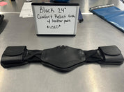 CLEARANCE 24" BLACK Comfort Relief Girth w/ leather pads