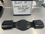 CLEARANCE 18" Black Short Girth WITHOUT pads