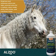 ALZOO HORSE SHAMPOO FOR WHITE & LIGHT COATS, 32OZ