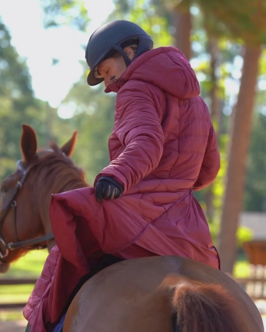 Arctic Long Puffy Riding Coat