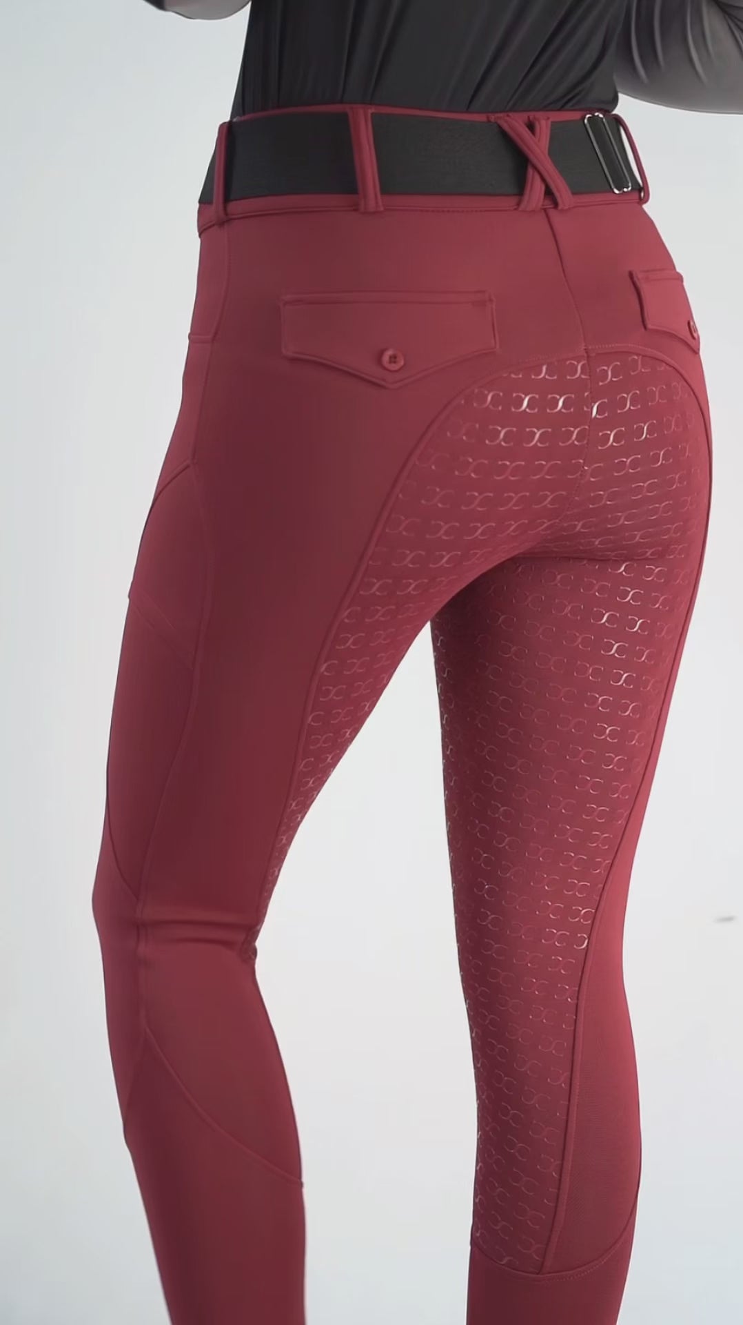 Black Mid-Weight Winter Full Seat Breeches