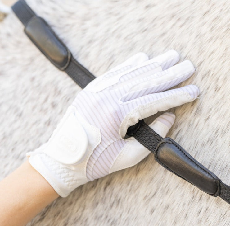 White Coppertech Pro Silicone grip Compression Glove
