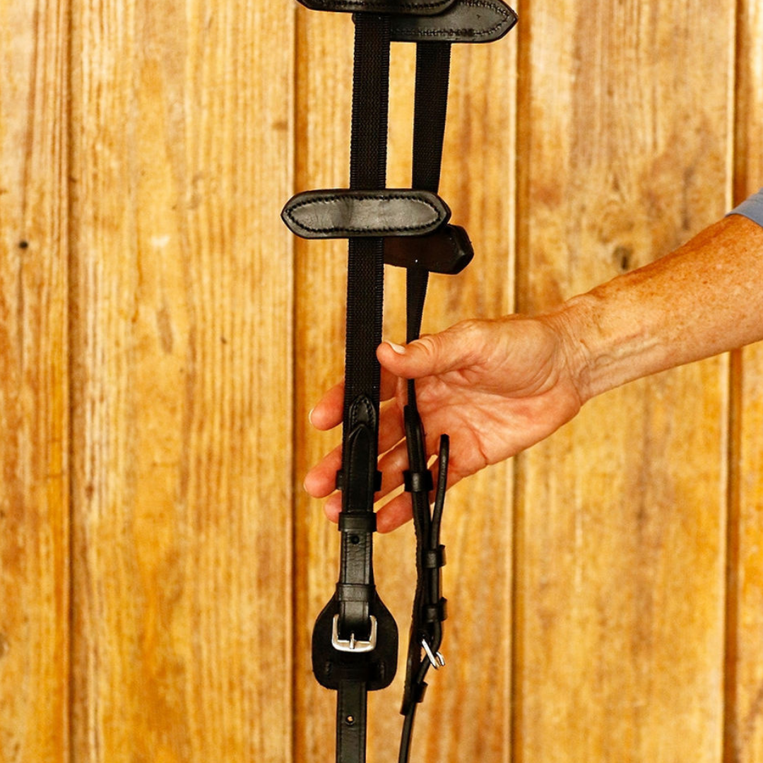 Aaron Vale Rein with Single Slim Hand Grip-Training rein for Better Connection