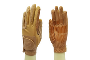 Brown/Tan Coppertech Pro Silicone Grip Compression Gloves